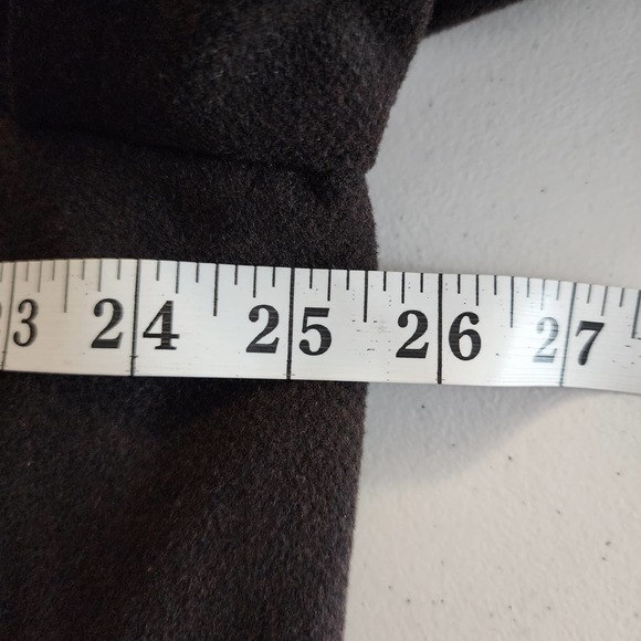 Pendleton Men's Brown Zip Up Button Cashmere Wool Blend Pea Coat Size 44 - Picture 6 of 7